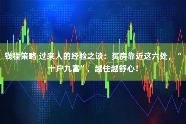 钱程策略 过来人的经验之谈：买房靠近这六处，“十户九富”，越住越舒心！